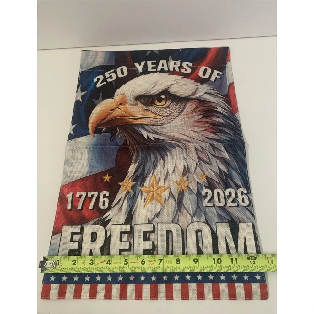 250th Anniversary Garden Flag Celebrating the USA's 1776-2026 Freedom 12''x 18''